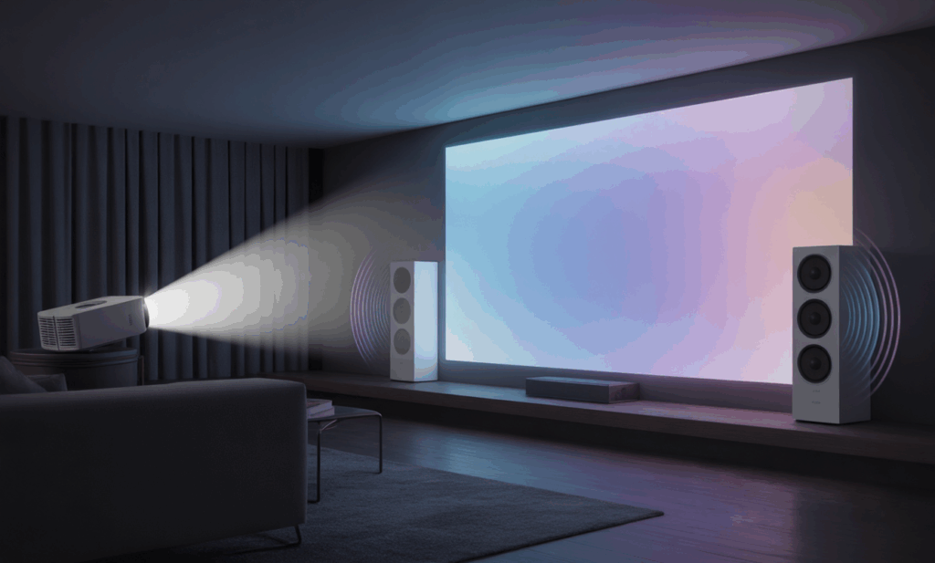 Cinema em casa gastando pouco com projetor
